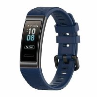 eses Silikónový remienok pre Huawei Band 3 Pro a 4 Pro - Tmavo modrý