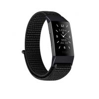 eses Nylonový remienok pre Fitbit Charge 3 - Čierny