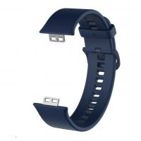 eses Silikónový remienok pre Huawei Watch Fit a Huawei Watch Fit New - Tmavo modrý