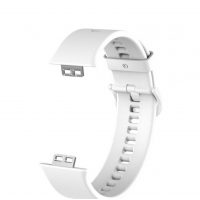 eses Silikónový remienok pre Huawei watch fit a Huawei Watch Fit New - Biely