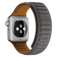 eses Silikónový magnetický remienok pre Apple Watch - Sivý 38mm, 40mm, 41mm