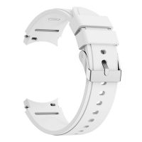 eses Silikónový remienok pre Samsung Galaxy Watch 4 a Watch 5 - Biely, 20 mm