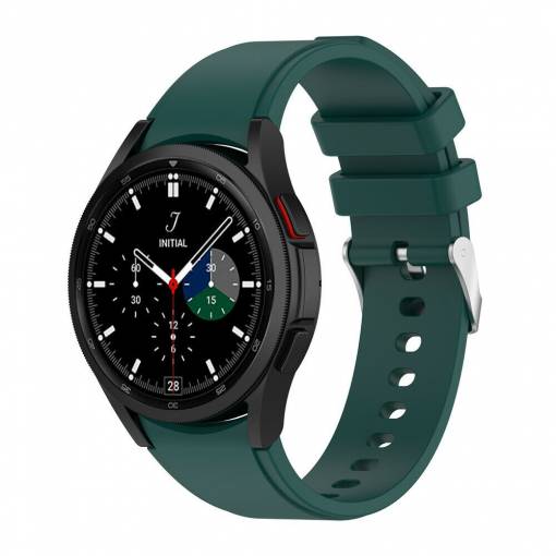 Foto - eses Silikónový remienok pre Samsung Galaxy Watch 4, 5, 6 - Zelený, 20 mm