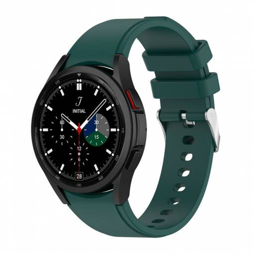 Foto - eses Silikónový remienok pre Samsung Galaxy Watch 4, 5, 6, 7 - Zelený, 20 mm