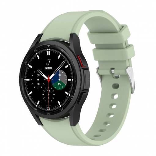 Foto - eses Silikónový remienok pre Samsung Galaxy Watch 4, 5, 6 - Svetlo zelený, 20 mm