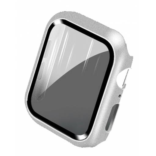 Foto - Ochranný kryt pre Apple Watch - Strieborný, 45 mm