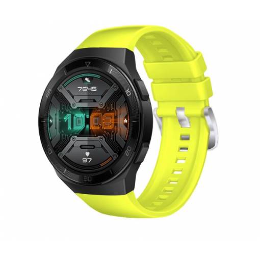 Foto - eses Silikónový remienok pre Huawei Watch GT 2e - Žltý