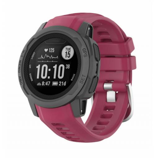 Foto - eses Silikónový remienok pre Garmin Instinct 2S - Vínový