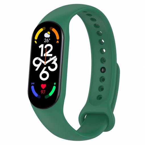 Foto - eses Silikónový remienok pre Xiaomi Mi Band 7 - Zelený