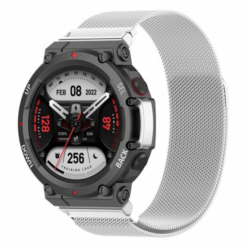 Foto - eses Milánsky ťah pre Xiaomi Amazfit T-Rex 2 - Strieborný