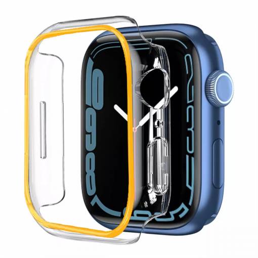 Foto - Ochranný rámček pre Apple Watch - Svietiaci oranžový, 40 mm