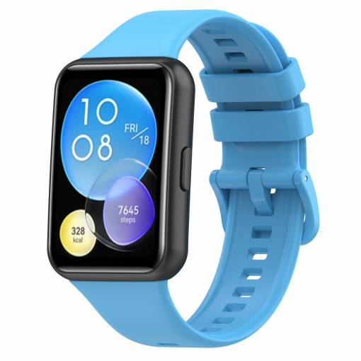 Foto - eses Silikónový remienok pre Huawei watch fit 2 - Svetlo modrý