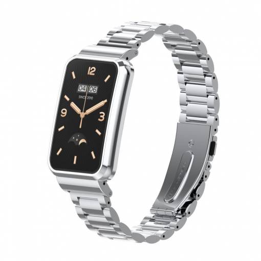 Foto - eses Kovový remienok pre Xiaomi Mi Band 7 Pro - Strieborný