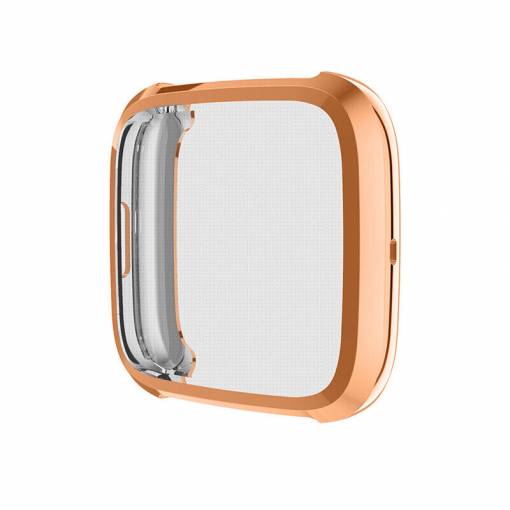 Foto - Silikónový kryt pre Fitbit Versa 4 - Ružovo zlatý