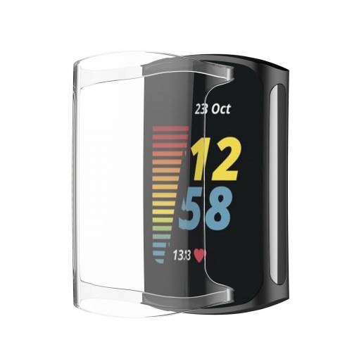 Foto - Silikónový kryt pre Fitbit Charge 5 - Transparentný