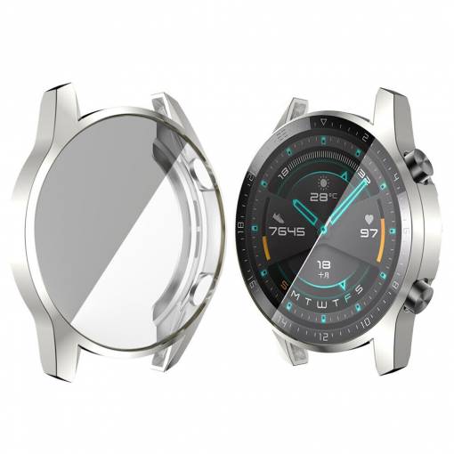 Foto - Silikónový kryt pre Huawei Watch GT2 46 mm - Strieborný