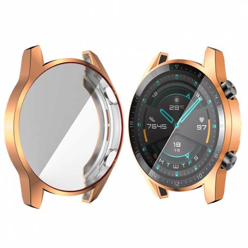 Foto - Silikónový kryt pre Huawei Watch GT2 46 mm - Ružovo zlatý