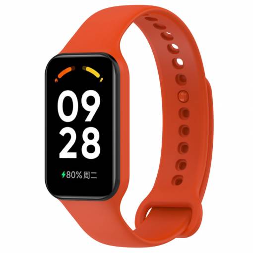 Foto - eses Silikónový remienok pre Redmi Smart Band 2 GL a Smart Band 8 Active - Oranžový