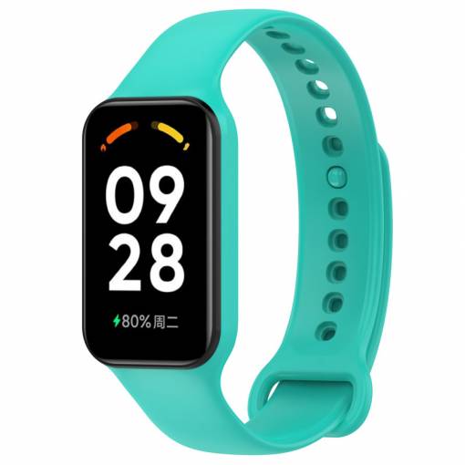 Foto - eses Silikónový remienok pre Redmi Smart Band 2 GL a Smart Band 8 Active - Mätový