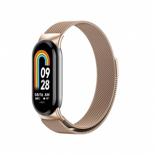 Foto - eses Milánsky ťah pre Xiaomi Mi Band 8 a 9 - Ružovo zlatý