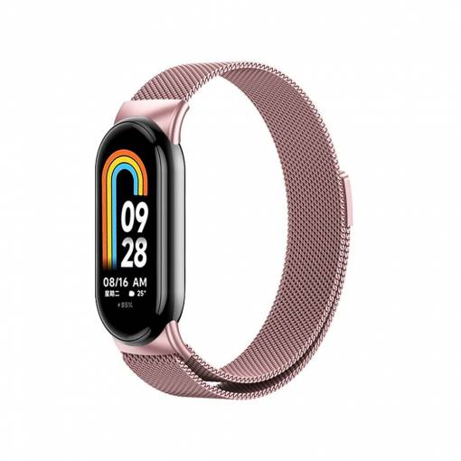 Foto - eses Milánsky ťah pre Xiaomi Mi Band 8 a 9 - Ružový