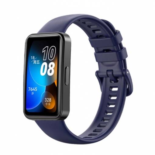 Foto - eses Silikónový remienok pre Huawei Band 8, 9 - Tmavo modrý