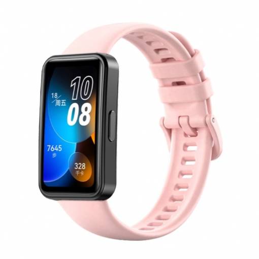 Foto - eses Silikónový remienok pre Huawei Band 8, 9 - Béžovo ružový