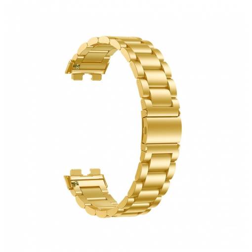 Foto - eses Kovový řemínek pro Huawei Band 8 - Zlatý
