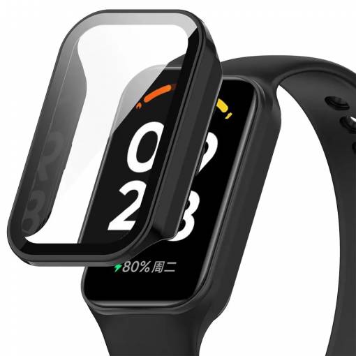 Foto - Ochranný kryt pre Redmi Smart Band 2 GL a Amazfit Band 7 - Čierny