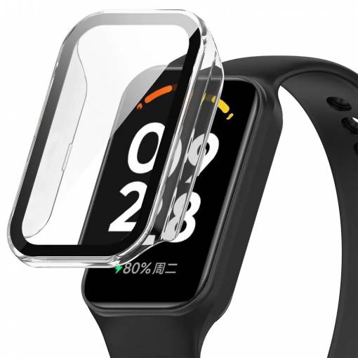 Foto - Ochranný kryt pre Redmi Smart Band 2 GL a Amazfit Band 7 - Transparentný