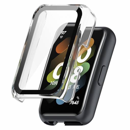 Foto - Ochranný kryt pre Huawei Band 6 a 7, Honor Band 6 a 7 a Huawei Watch Fit Mini - Transparentný