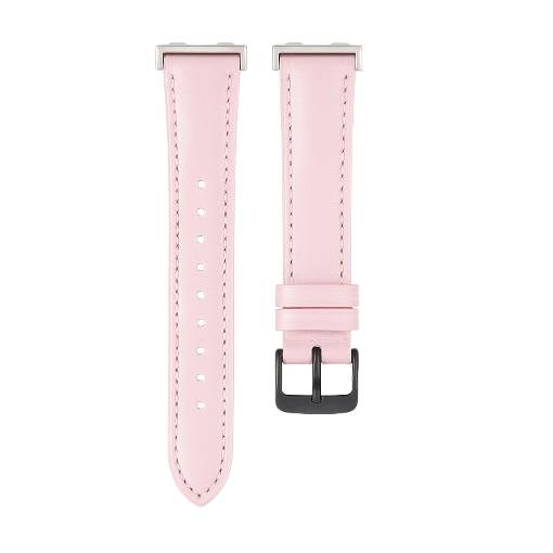 Foto - eses Kožený remienok pre Huawei Band 8, 9 a 10 - Ružový