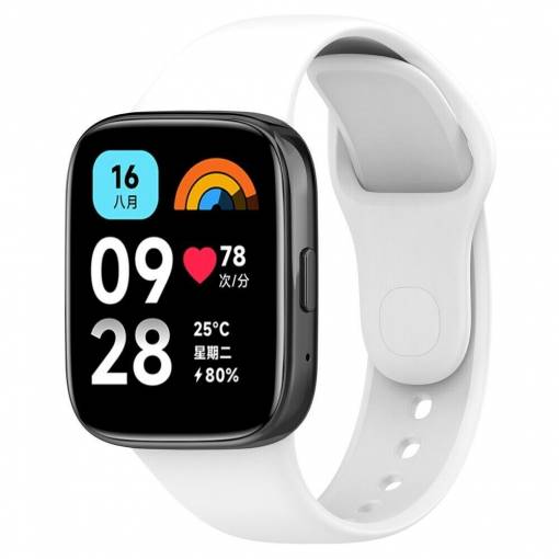 Foto - eses Silikónový remienok pre Xiaomi Redmi Watch 3 Active - Biely