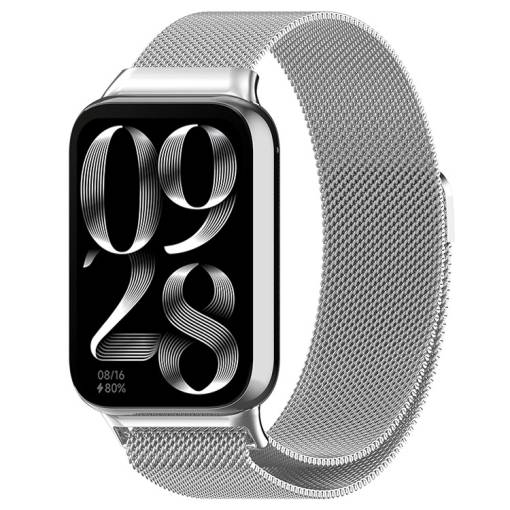 Foto - eses Milánsky ťah pre Xiaomi Redmi Watch 4, Smart Band 8 Pro a 9 Pro - Strieborný