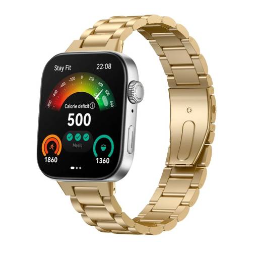 Foto - eses Kovový remienok pre Huawei Watch Fit 3 - Zlatý