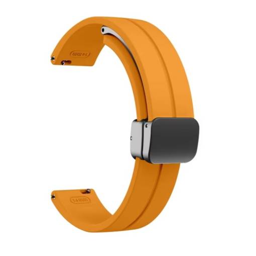 Foto - eses Silikónový remienok s magnetickou prackou pre Garmin Lily 2 a Garmin Lily 2 Active - Žltý, 14 mm