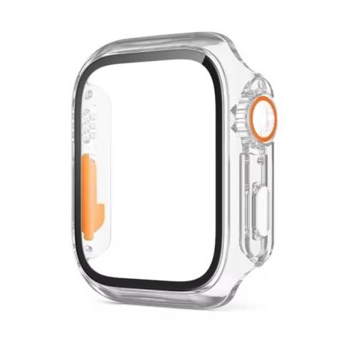 Foto - Ochranný kryt pre Apple Watch - Transparentný, 45 mm