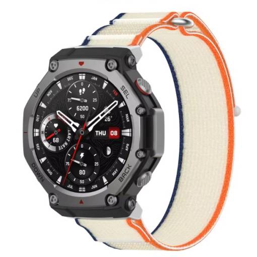 Foto - eses Nylonový remienok pre Xiaomi Amazfit T-Rex 3 - Oranžovo béžový