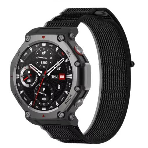Foto - eses Nylonový remienok pre Xiaomi Amazfit T-Rex 3 - Šedo čierny