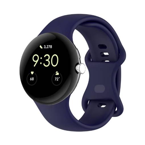 Foto - eses Silikónový remienok pre Google Pixel Watch 3, 45 mm, veľkosť S - Tmavo modrý