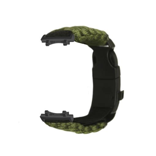 Foto - eses Paracord nylon outdoor remienok pre Xiaomi Amazfit T-Rex 3 - Zelený