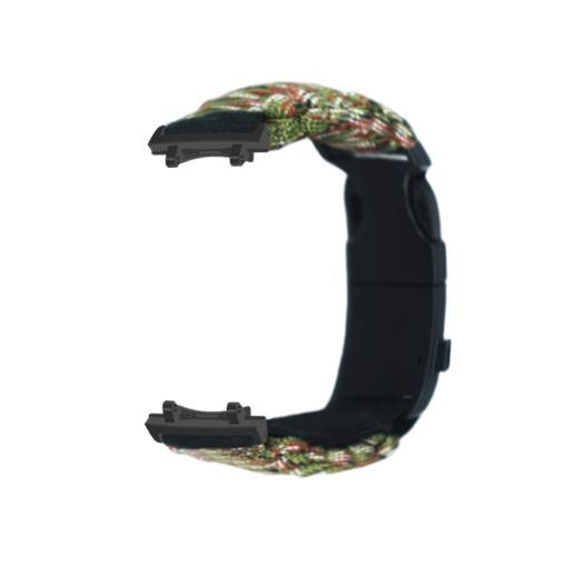 Foto - eses Paracord nylon outdoor remienok pre Xiaomi Amazfit T-Rex 3 - Svetlo zelená kamufláž