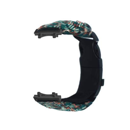 Foto - eses Paracord nylon outdoor remienok pre Xiaomi Amazfit T-Rex 3 - Tmavo zelená kamufláž