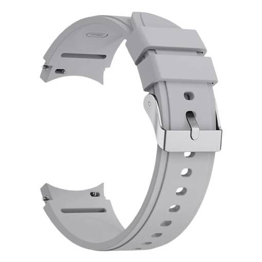 Foto - eses Silikónový remienok pre Samsung Galaxy Watch 4, 5, 6, 7 - Sivý, 20 mm