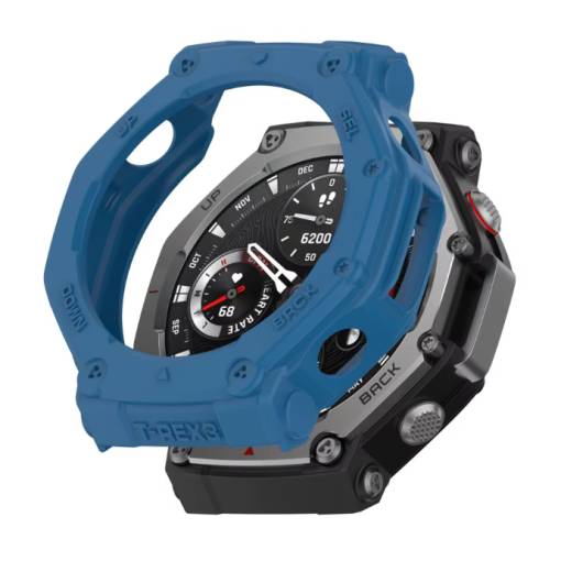 Foto - Silikónový rámček pre Amazfit T-Rex 3 - Modrý