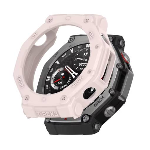 Foto - Silikónový rámček pre Amazfit T-Rex 3 - Ružový