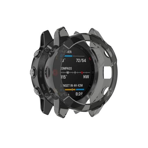 Foto - Silikónový rámček pre Garmin Enduro 1 a Garmin Fénix 6X - Čierny
