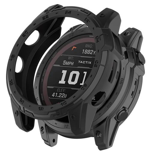 Foto - Silikónový rámček pre Garmin Enduro 2 a Garmin Tactix 7 - Čierny