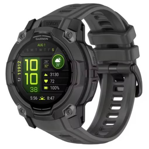 Foto - eses Silikónový remienok pre Garmin instinct 3 - Tmavo šedý, 26 mm