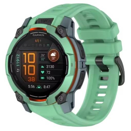Foto - eses Silikónový remienok pre Garmin instinct 3 - Zelený, 26 mm